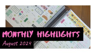 August 2024 Monthly Highlights  Cats  BampR Paper Crafts Plan B Planner [upl. by Nylkoorb]