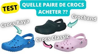 ❓TOP 3  Meilleures ChaussuresSabot CROCS 2022  Crocband VS Baya VS Classic Mule Avis Comparatif [upl. by Franckot]