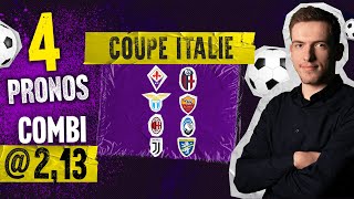 Pronostic foot Coupe dItalie  Lazio AS Rome AC Milan AtalantaNos pronos Quarts de Finale [upl. by Asha]