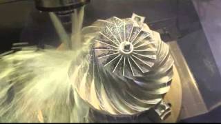 Impeller cnc machining  fräsen highefficient [upl. by Noteek]