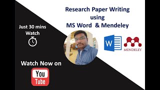 MS Word amp Mendeley  For Research Writing [upl. by Rugg]