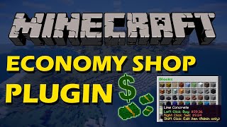 Buy Sell and Edit items in Minecraft with Economy Shop GUI Plugin [upl. by Arahas672]