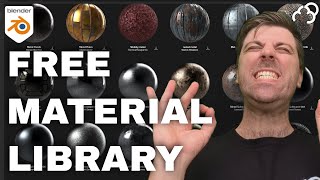 Substance to Blender Addon Free Material Library [upl. by Llennaj105]