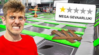 SPAANS TRAMPOLINE PARK TESTEN gevaarlijk [upl. by Kristos]