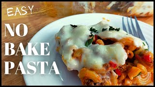 NO BAKE PASTA WITH MORNAY SAUCE  EASY RECIPE [upl. by Elletnuahc]