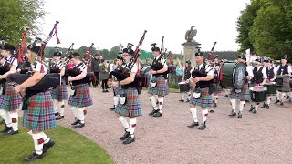 Strathisla Pipe Band play quotCastle Dangerousquot amp quotBalmoralquot as they march at 2019 Gordon Castle Games [upl. by Anelaf]