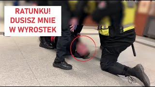 Ochrona dworca zapobiega tragedii 😱 Agresywny Typ grozi dziewczynie i podróżnym😡 [upl. by Nhguavaj426]