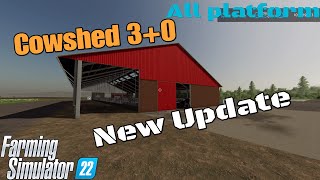 Cowshed 30  New UPDATE for all platforms on FS22 [upl. by Codel937]