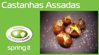 Castanhas Assadas  Barbecue MiniChef  Spring It [upl. by Sturdivant]