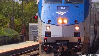 Amtrak Trains  Featuring P42DC 84 Downtown San Diego amp Sorrento Valley CA  3 BONUS SHOTS [upl. by Suedaht]