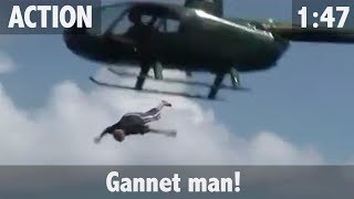 Gannet Man Marlin from a Helicopter [upl. by Yenffit]