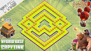 Best TH5 Base HYBRIDTROPHY Base With COPY LINK  Town Hall 5 Hybrid Base Design  Clash of Clans [upl. by Bradleigh454]