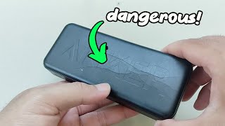 Inside Anker 20000mAh SWOLLEN Powerbank Quick Teardown [upl. by Delastre]