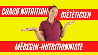 Les Différences entre MédecinNutritionniste Diététicien et Coach Nutrition [upl. by Jo Ann]