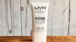 NYX PROFESSIONAL MAKEUP Pore Filler Blurring Primer Review [upl. by Aeiram]