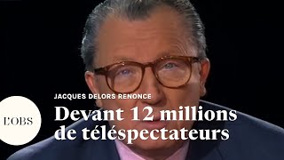 Mort de Jacques Delors  ce moment où il annonçait qu’il ne serait pas candidat à la présidentielle [upl. by Efinnej]