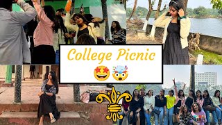 Finally College picnic 2023🧺🤯🤩  college picnic mai gaye finally youtube collegelife picnic [upl. by Hubie]