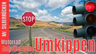 Anhalten mit dem Motorrad ohne Umkippen [upl. by Gertrud]