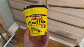 Minwax 42853000 Stainable Wood Filler Review [upl. by O'Grady]