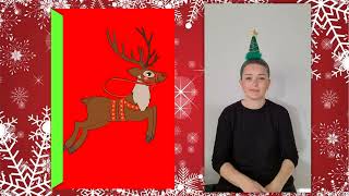 Reindeer Day 20 British Sign Language Christmas Advent calendar [upl. by Milurd]