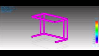 Solid Edge ST4 frame analysis [upl. by Anahsahs276]