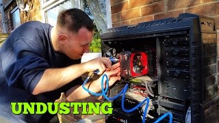 PC UNDUSTING  Best way to clean PC  Air Compressor [upl. by Endo]