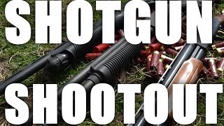 Mossberg 500 vs Remington 870 vs Benelli Nova Shotgun Shootout [upl. by Petuu]