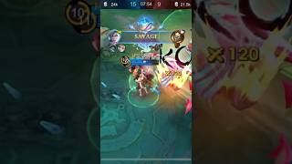 Top tier savagery shortvideos mobilelegends mlgameplay mlbb gaming viralshorts mlbbgamplay [upl. by Enaud]