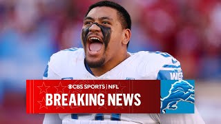 Lions sign OT Penei Sewell to 4year 112M EXTENSION  CBS Sports [upl. by Enytsirhc]