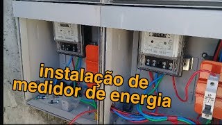 COMO INSTALAR MEDIDOR DE ENERGIA instalção de medidor de energia [upl. by Nahpets136]