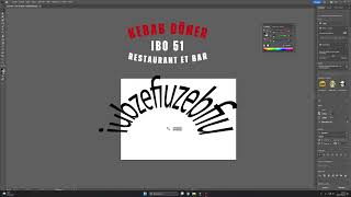 Comment courber un texte sur Illustrator  Arc de cercle [upl. by Ahsiyk]