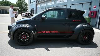 Fiat 500 Abarth Giannini 350 GP4 4x4 Crazy Widebofdy Tuning on Monza Autodromo [upl. by Cadmar]