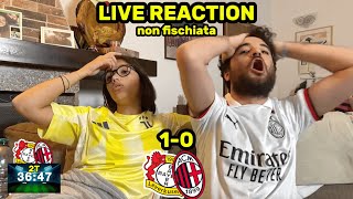 BAYER LEVERKUSEN 10 MILAN LIVE REACTION non fischiata [upl. by Ailev155]