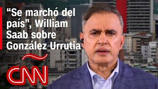 Entrevista completa de Tarek William Saab tras salida de González Urrutia de Venezuela [upl. by Noiwtna168]