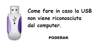 Cosa fare se la chiavetta USB o SD non viene riconosciuta dal computer  Tutorial [upl. by Foster]