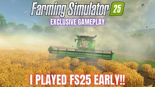 EXCLUSIVE NEVER BEFORE SEEN GAMEPLAY  Farming Simulator 25 [upl. by Beker]