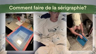 Comment faire de la sérigraphie Préparation du cadre 🎨 [upl. by Oderfliw]