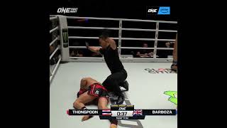 CRUMPLED 😵 Ellis Badr Barboza debuts with a bodyshot KO of Thongpoon [upl. by Eioj596]