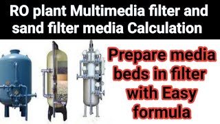 Ro multimedia filter media beds calculation filter media Calculation [upl. by Nalniuq]