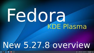 Fedora  KDE Plasma  New version Info [upl. by Elma]