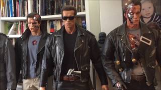 terminator lifesize statues collection homemade arnold schwarzenegger [upl. by Kirima]