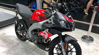 Aprilia RS 150 amp Aprilia Tuono 150  First Look  MotorBeam [upl. by Laekim]