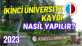 Anadolu Üniversitesi Aöf İkinci Üniversite Kaydı Nasıl Yapılır Kimler 2 Üniversite Kaydı Yapabilir [upl. by Tenom]