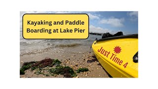 Kayaking and Paddle Boarding Lake pier Poole Harbour Dorset [upl. by Suiramad]