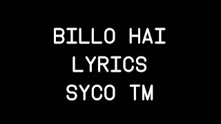 Billo hai lyrics [upl. by Lledrac434]