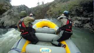 Extreme Rafting 70 Foot Waterfall  Mosier Falls Oregon [upl. by Aicnelav]