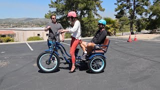 Couple Tries E Bike Rickshaw For the 1st Time What Will They Think Real Life Test Ride of EBike [upl. by Aztinad]