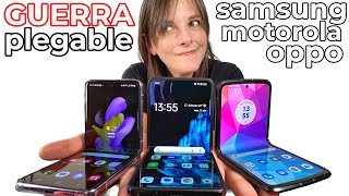 Comparativa móviles PLEGABLES 2023 Samsung VS OPPO VS Motorola FLIP [upl. by Egiedan]