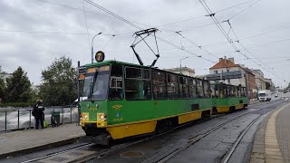 MPK Poznań  Linia 7  Konstal 105Na 244  243  Kierunek ZJAZD Do Zajezdni Głogowska [upl. by Radke323]