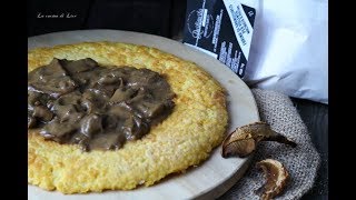 Frittata di polenta con funghi porcini cremosi [upl. by Nhojleahcim]